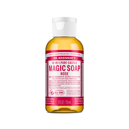 Dr. Bronner's Soap Rose Liquid 2oz