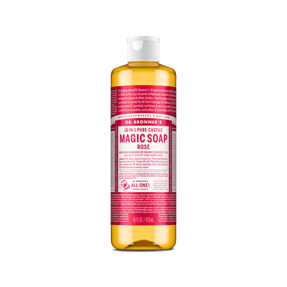 Dr. Bronner's Soap Rose Liquid 16oz