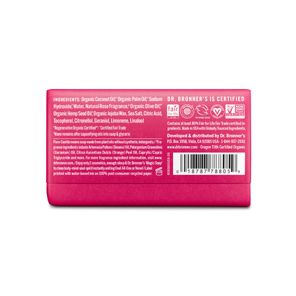 Dr. Bronner's Rose Bar Soap