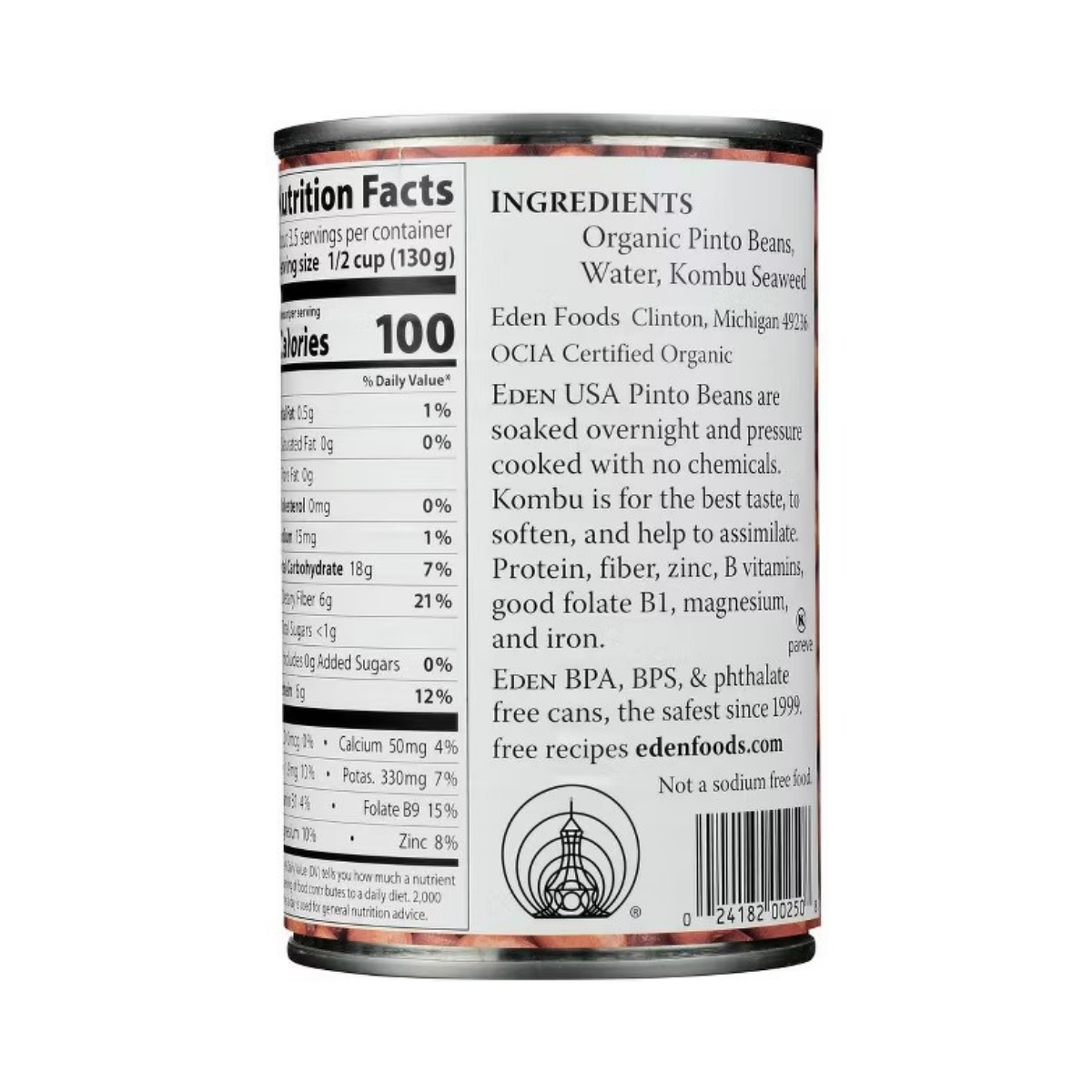 Eden Foods Organic Pinto Beans GF 15oz