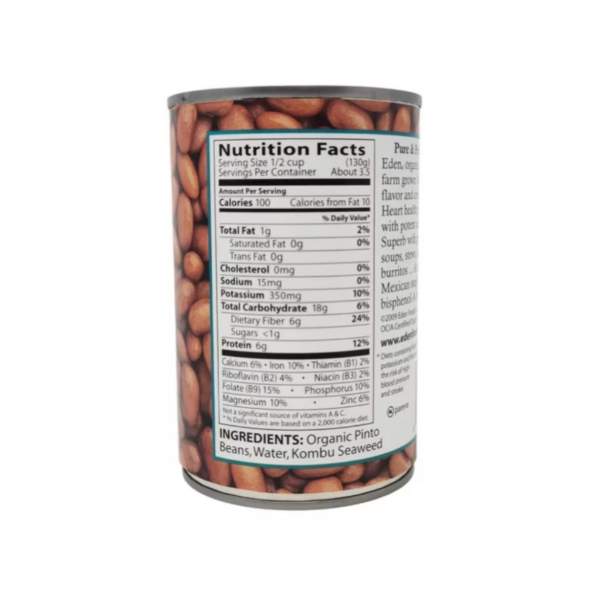 Eden Foods Organic Pinto Beans GF 15oz