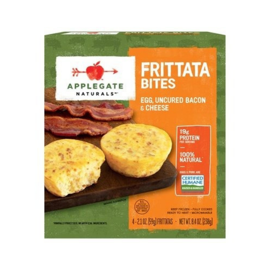 Applegate Naturals Egg Uncured Bacon and Cheese Frittata Bites 8.4oz
