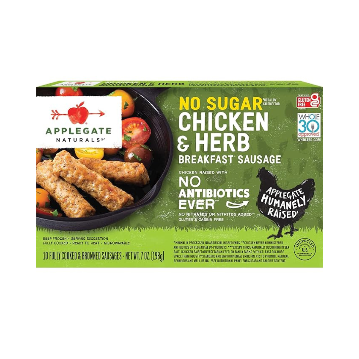 Applegate Natural No Sugar Chicken & Herb Breakfast Sausage 7oz