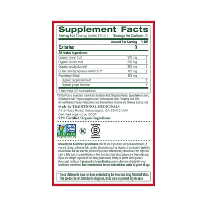 Traditional Medicinals Breathe Easy Tea 16c