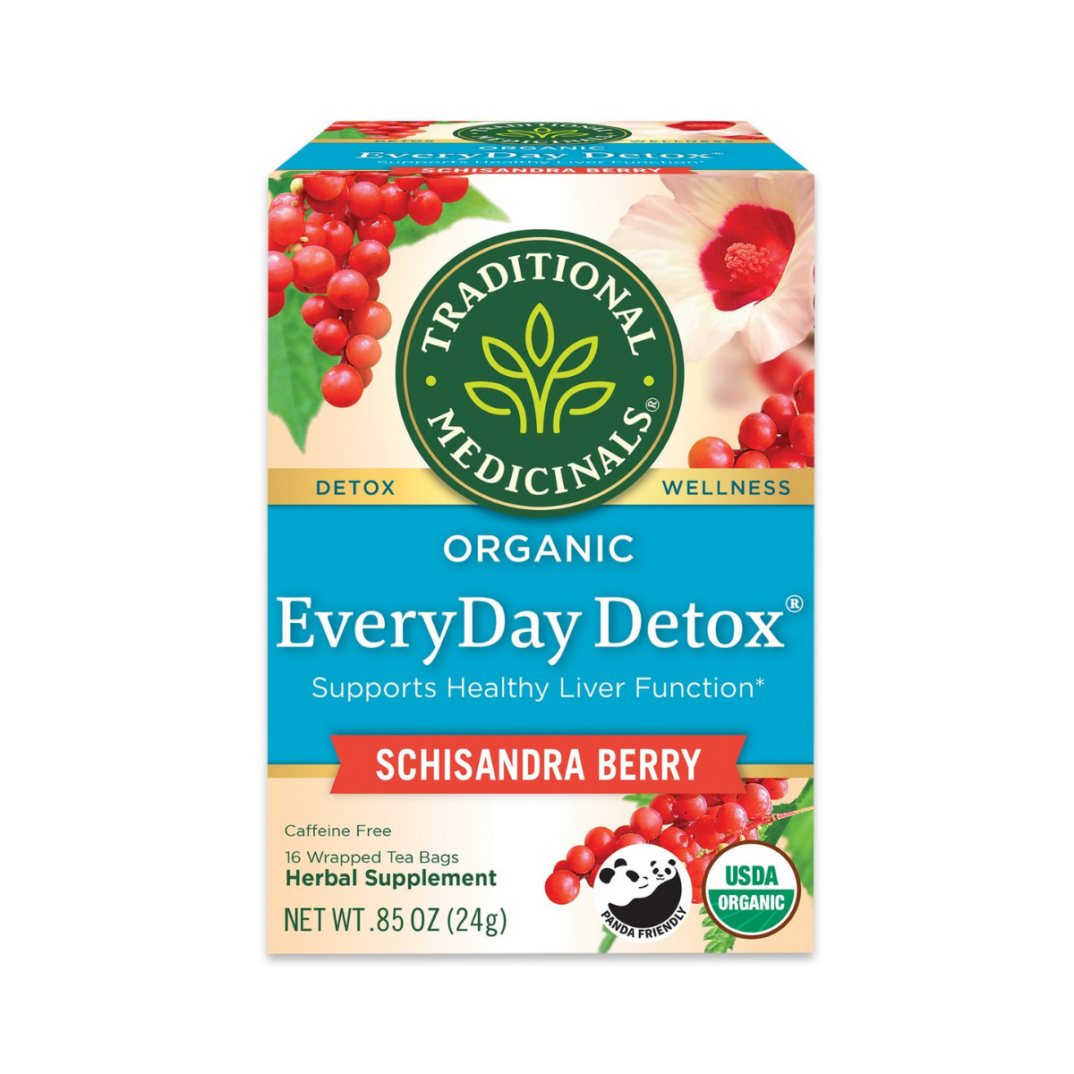 Traditional Medicinals Everyday Detox Herb Tea 16c