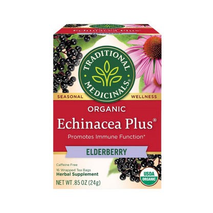 Traditional Medicinals Organic Echinacea Plus Elderberry Tea 16 c