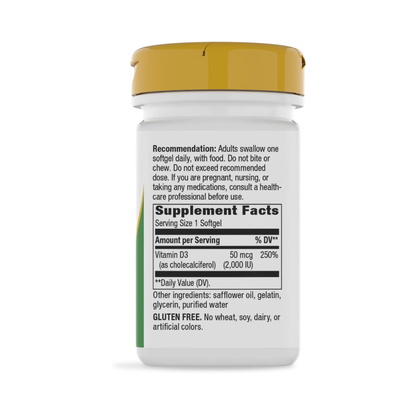 Nature's Way Vitamin D3 2000 IU 120c