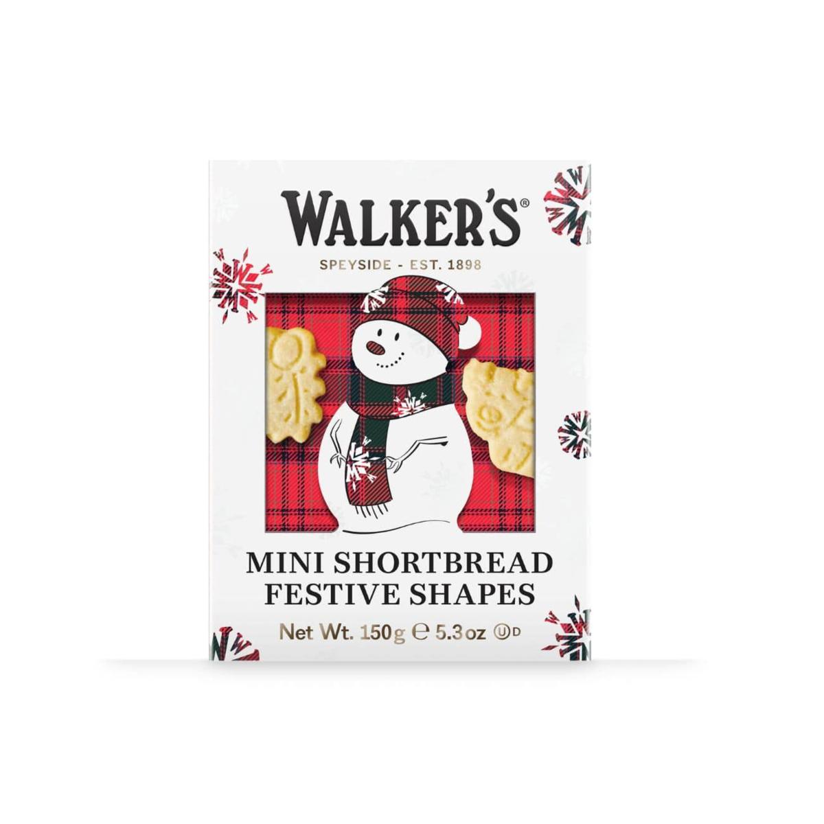 Walker's Mini Festive Shapes Snowman Box 5.3 oz.