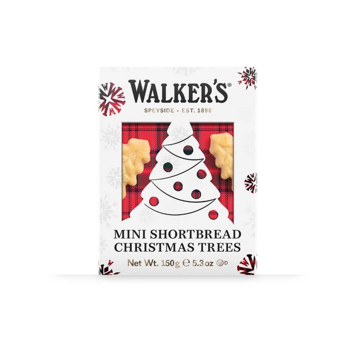 Walker's Mini Christmas Tree Shortbread Box 5.3 oz.