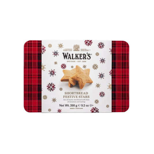 Walker's Festive Shortbread Stars Tin 9.2 oz