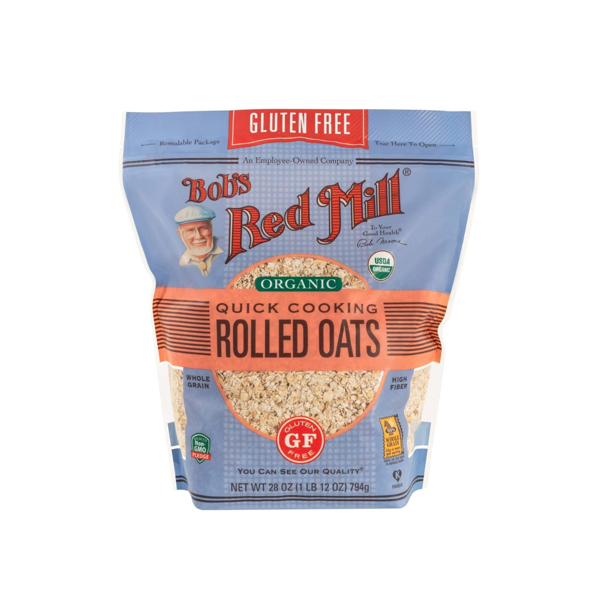 Bob's Red Mill Gluten Free Organic Quick Cooking Rolled Oats 28oz