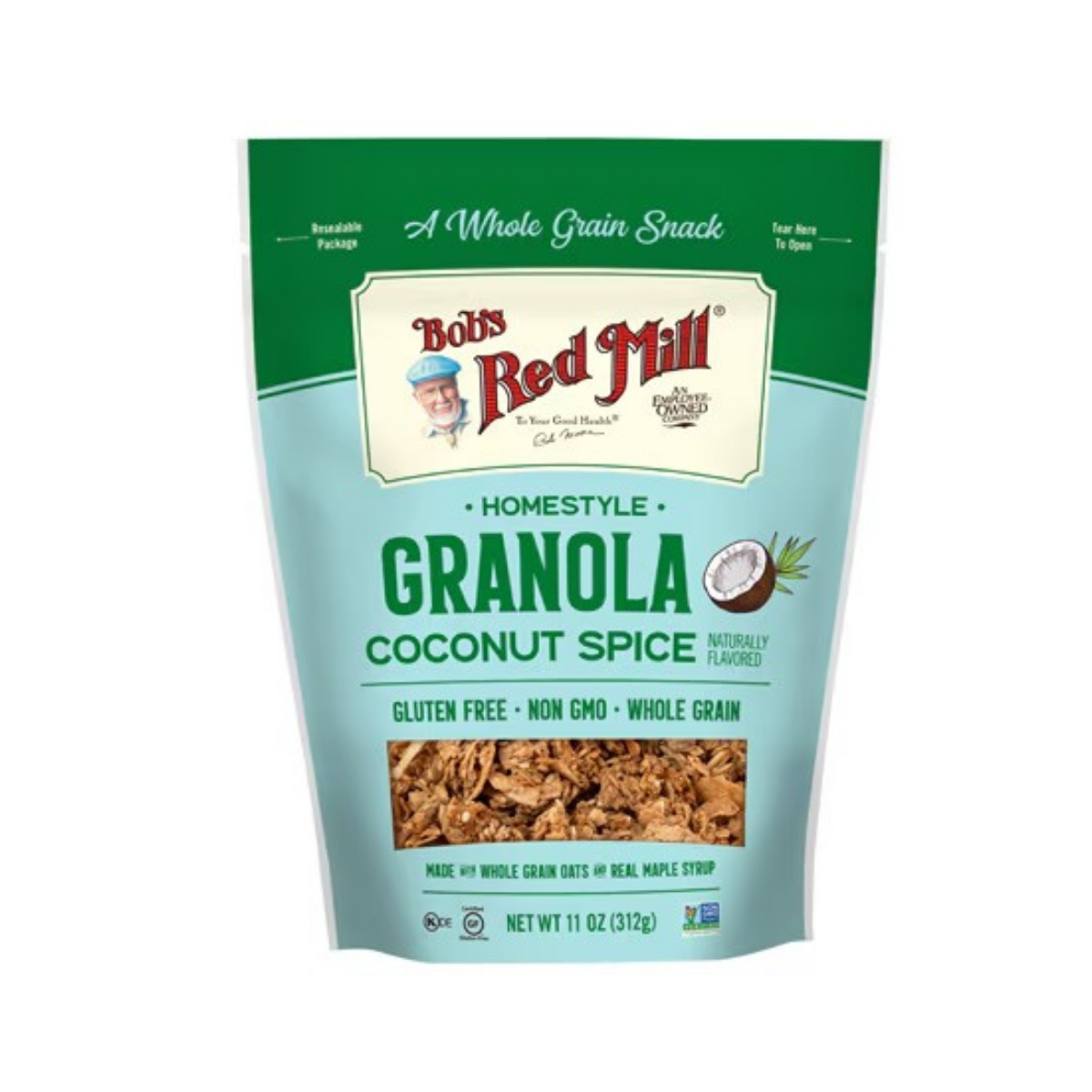 Bob's Red Mill Homestyle Granola Coconut Spice GF 11 oz