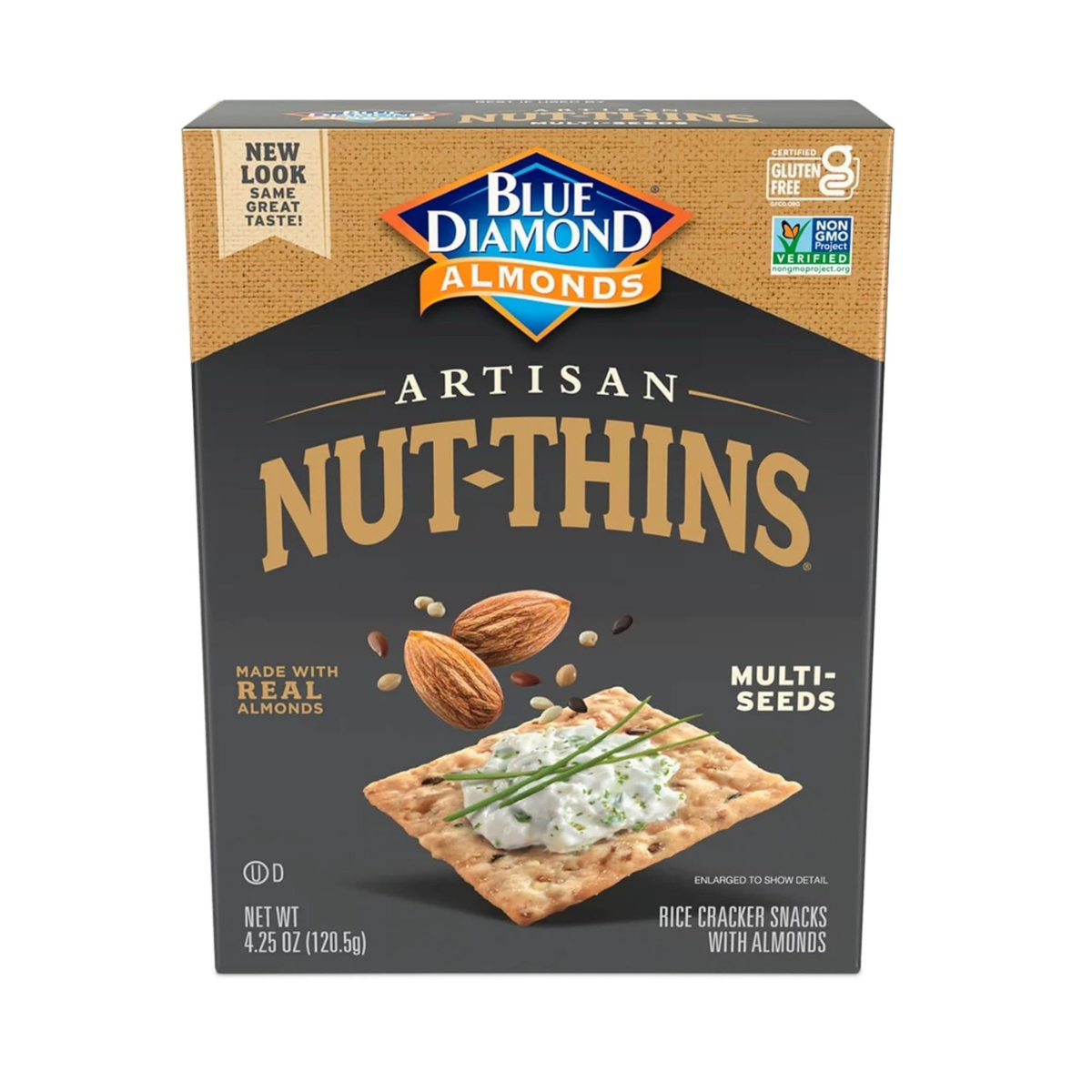 Blue Diamond Almonds Artesion Nut Thins Multi Seed 4.25oz