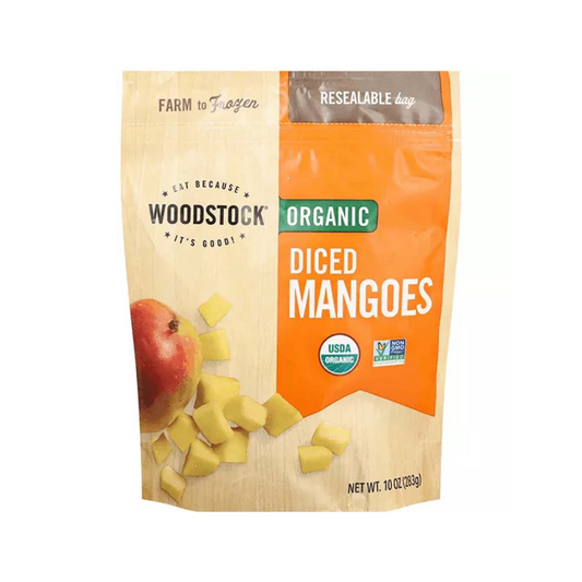 Woodstock Organic Frozen Diced Mangoes 10oz