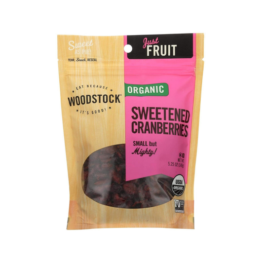 Woodstock Dried Cranberries Organic Sweetened 5.25oz