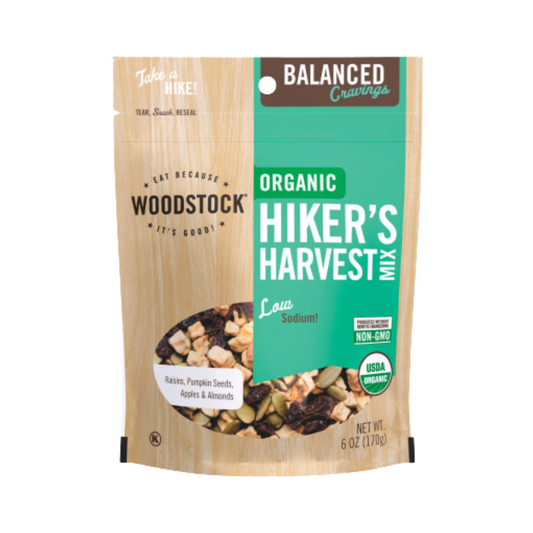 Woodstock Organic Hiker's Harvest Mix with Pumpkin Seeds, Raisins, Apples and Almonds