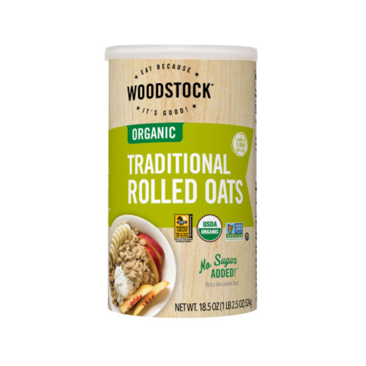 Woodstock Organic Traditional Rolled Oats 18.5oz