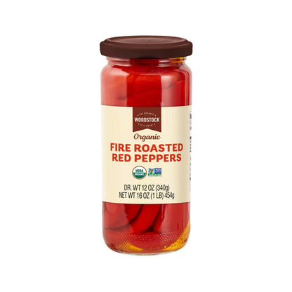 Woodstock Non-GMO Red Peppers Fire Roasted 16oz