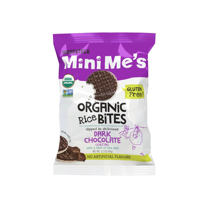 Woodstock Organic Dark Chocolate Rice Bites with Sea Salt 2.1oz