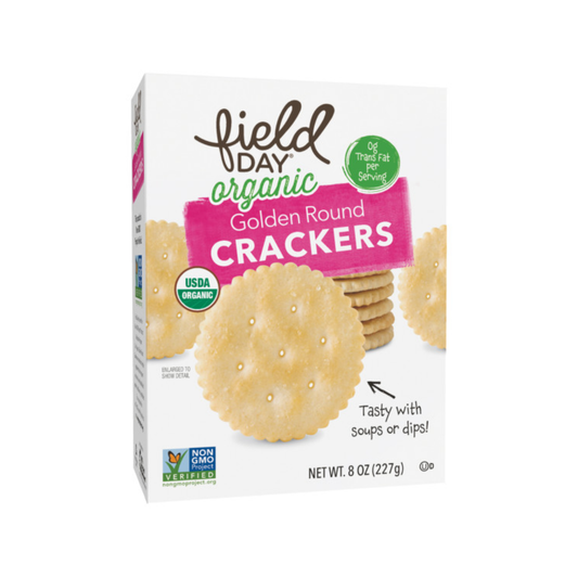 Field Day Organic Golden Round Crackers 8oz