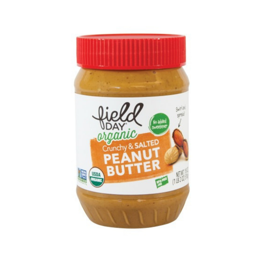 Field Day Organic Peanut Butter Crunchy And Salted 18oz