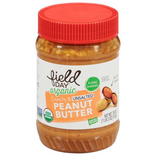 Field Day Peanut Butter Crunchy Not Salt OG 18oz