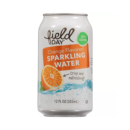 Field Day Orange Flavored Sparkling Water