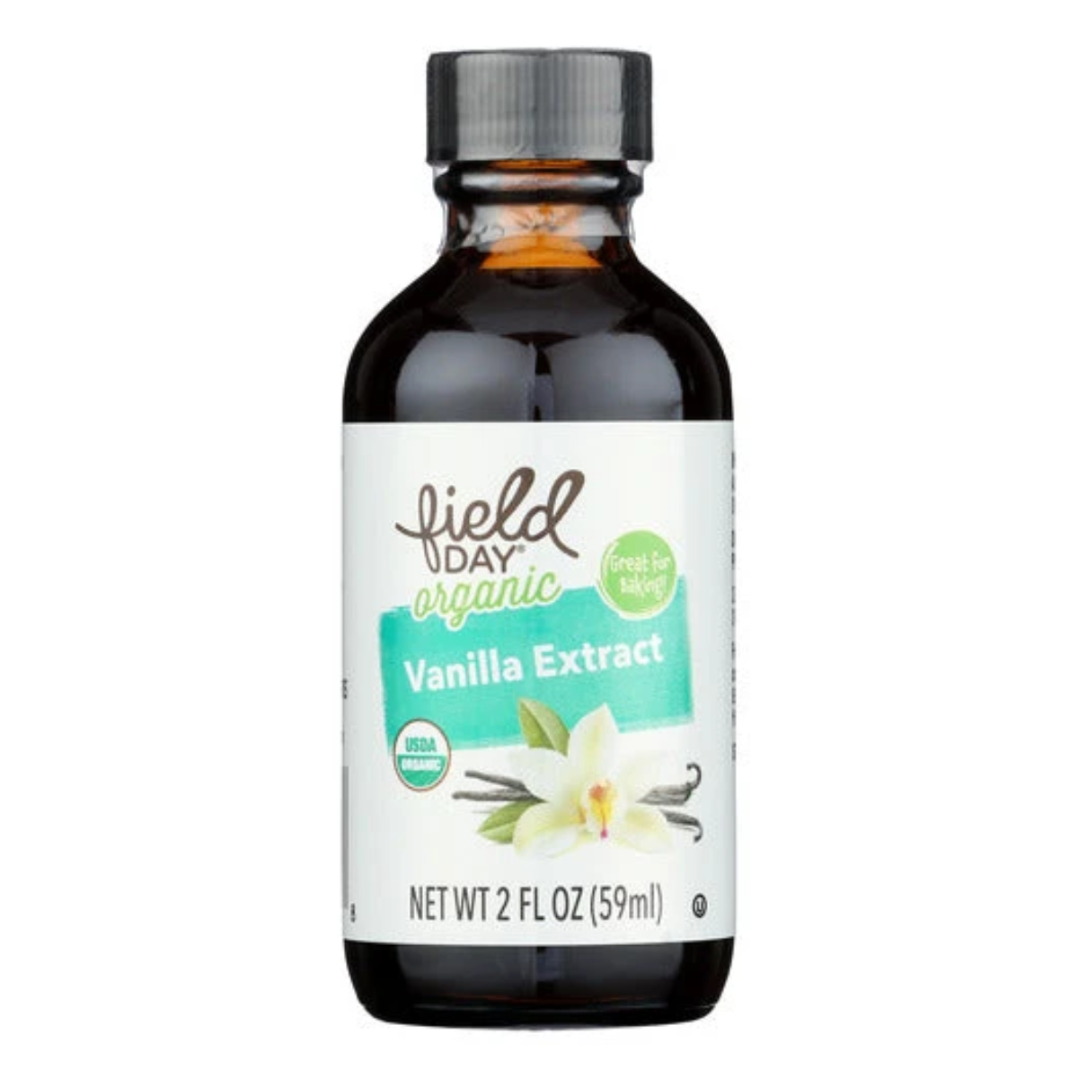 Field Day Organic Vanilla Extract Bottle 2fl oz