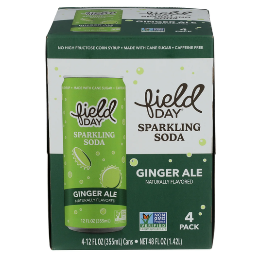 Field Day Ginger Ale Sparkling Soda 4c