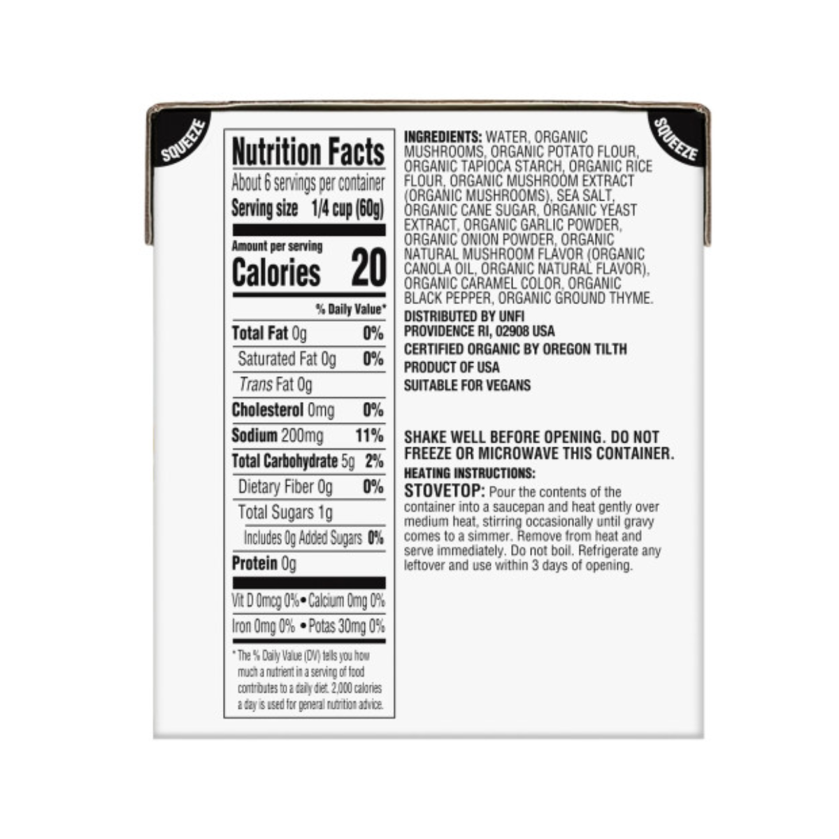 Field Day Organic Mushroom Gravy 12oz