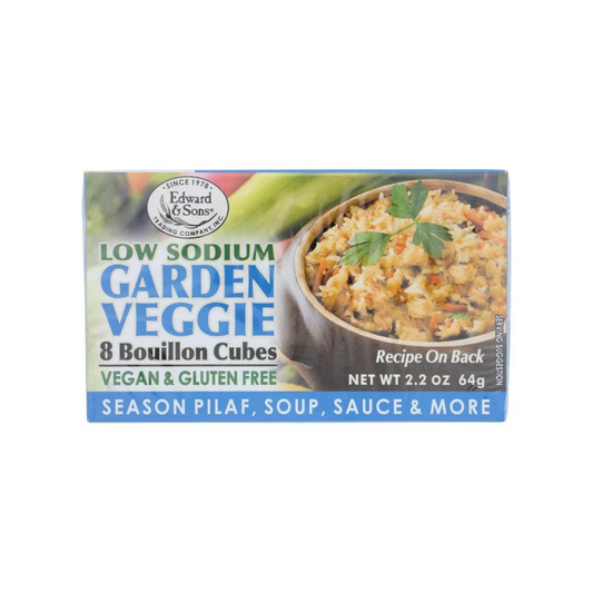 Edward & Sons Low Sodium Garden Veggie Natural Bouillon Cubes 2.2 oz