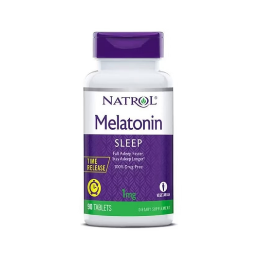 Natrol Dietary Supplements Melatonin Time Release 1 mg Tablet 90c