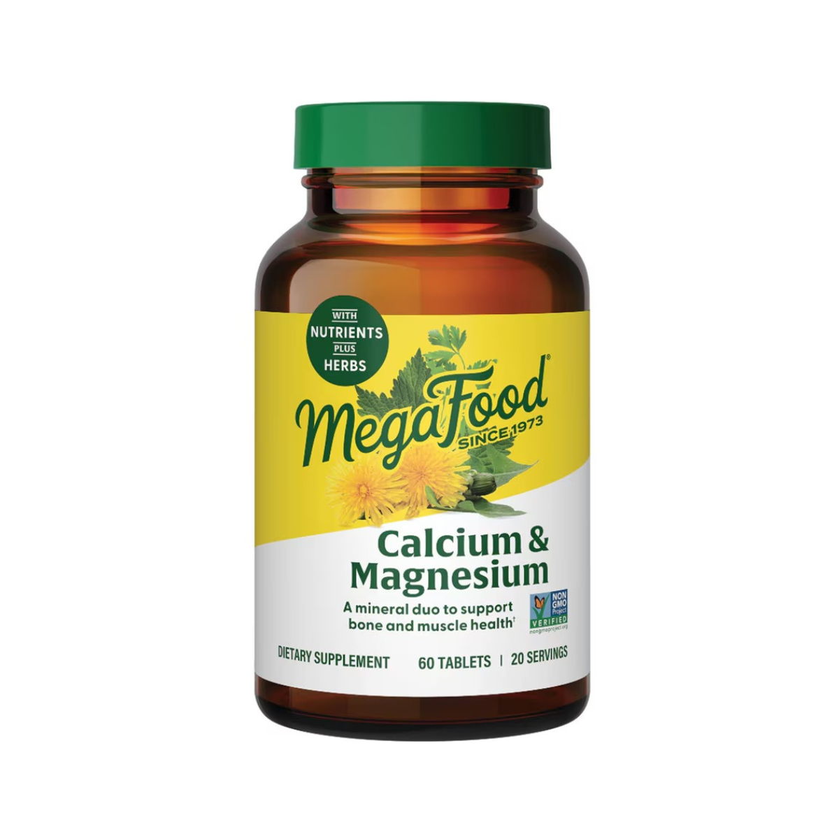 Mega Food Calcium and Magnesium 60c