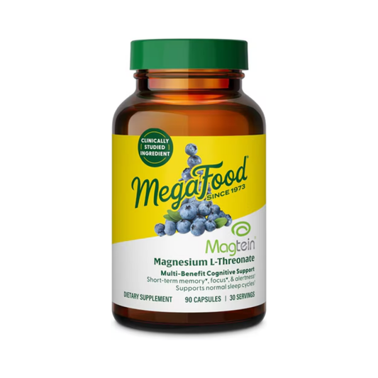 MegaFood Magtein Magnesium L-Threonate Capsules 90c