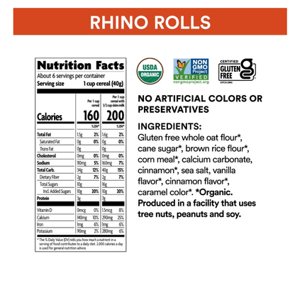 Nature's Path EnviroKidz Organic Rhino Rolls Cold Cereal 9.5oz