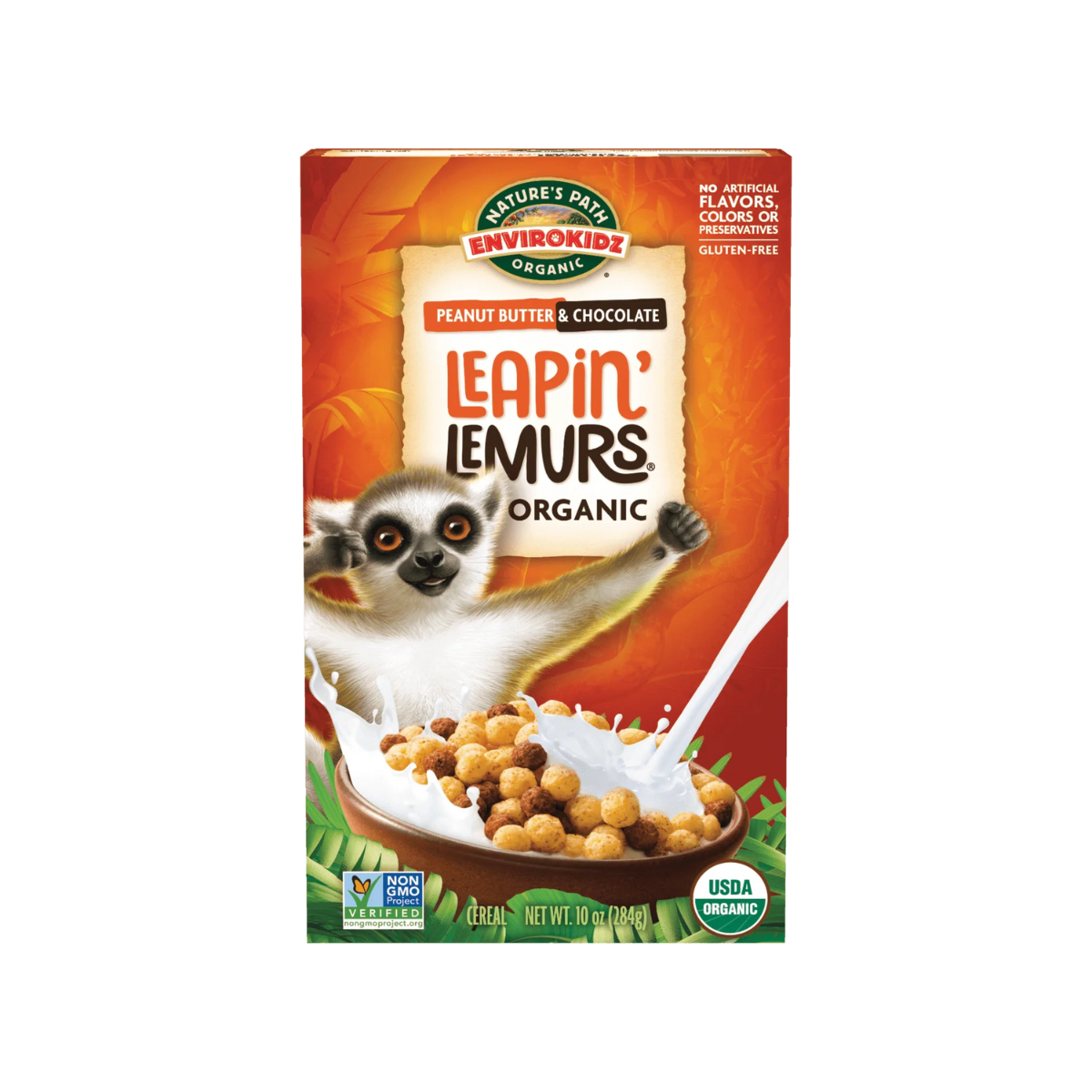 Nature's Path EnviroKidz Organic Leapin' Lemurs Cereal Peanut Butter & Chocolate 10oz