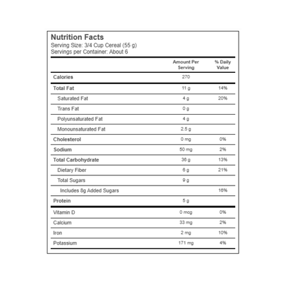 Nature's Path Organic Chia Granola Cereal Coconut Chia 12.34oz