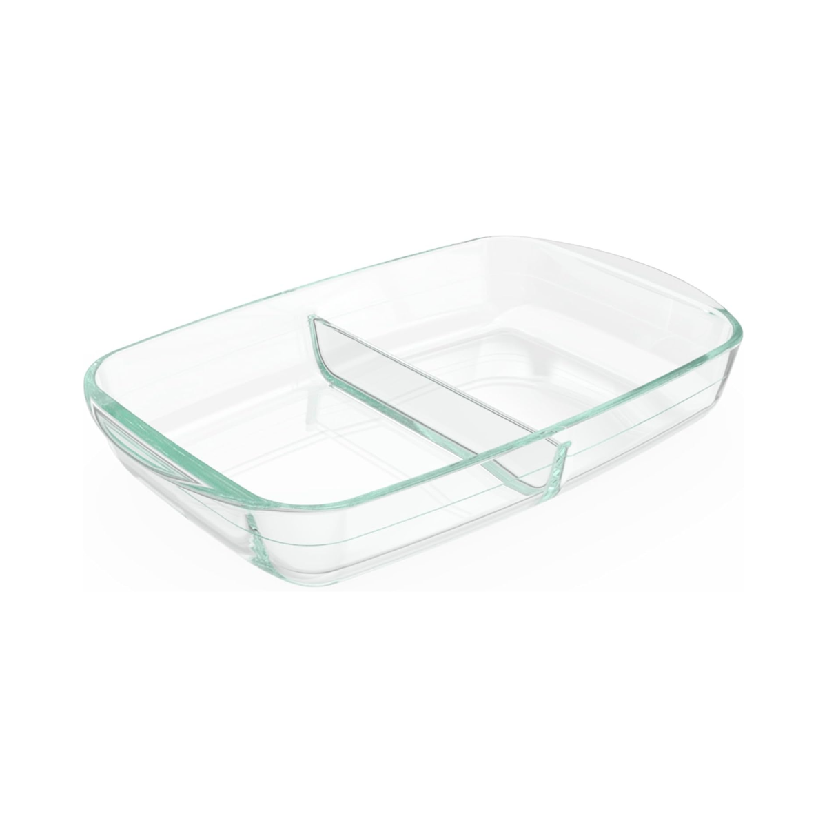 Pyrex 8"X12" Divided Glass Bakeware