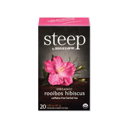 Steep By Bigelow Rooibos Hibiscus Herbal Tea 20c