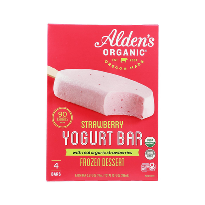 Alden's Organic Strawberry Yogurt Bars 4c
