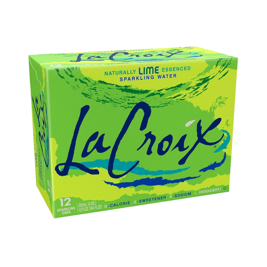 La Croix Sparkling Water Lime 12c