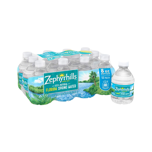 Zephyrhills Florida Spring Bottled Water 12c