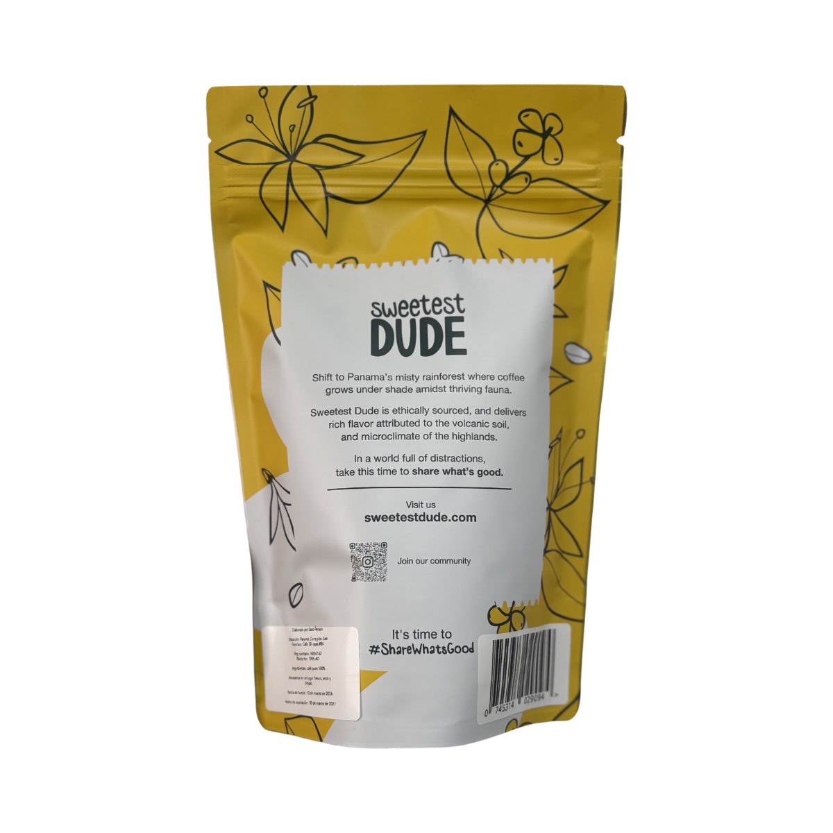 Sweetest Dude Coffee Mañanaro 100% Café arábico 250g 