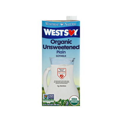 Westsoy Unsweetened Plain Soymilk 32oz