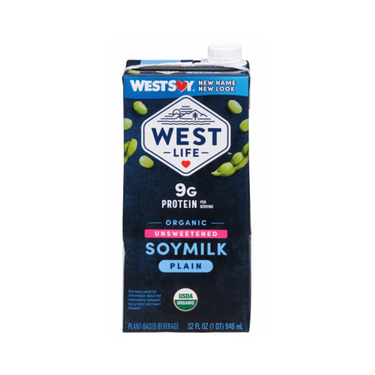 Westsoy Unsweetened Plain Soymilk 32oz