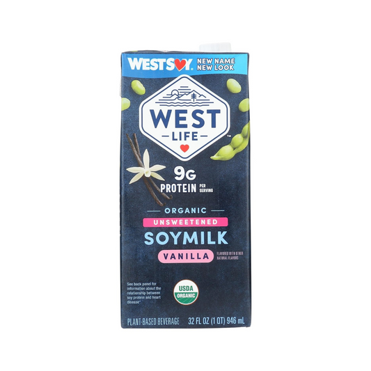 Westsoy Organic Unsweetened Organic Vanilla Soymilk 32oz