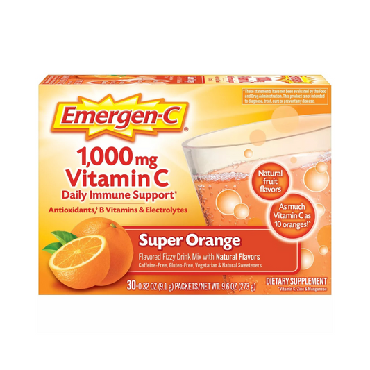 Emergen-C Vitamin C Drink Mix Packets - Super Orange 30c