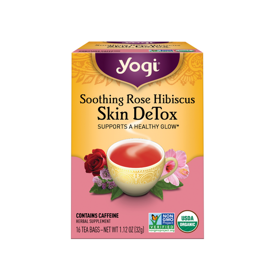 Yogi Tea Soothing Rose Hibiscus Skin Detox 16c