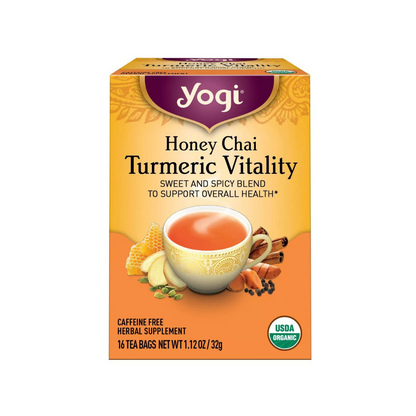 Yogi Tea Honey Chai Turmeric Vitality 16c