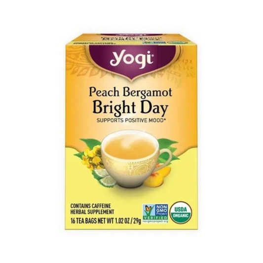 Yogi Peach Bergamot Bright Day Tea 16c